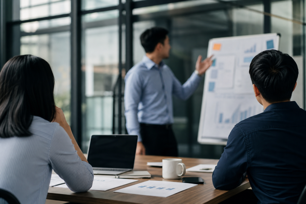 Imagem ilustrativa: Diferenças práticas entre liderança situacional e liderança transformacional no ambiente corporativo